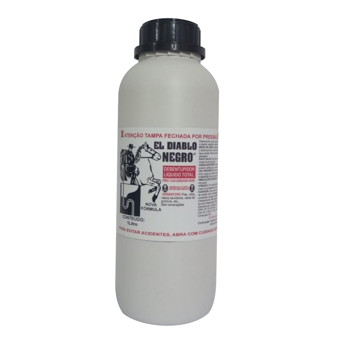 Desentupidor Diablo Negro 500ml Líquido Total