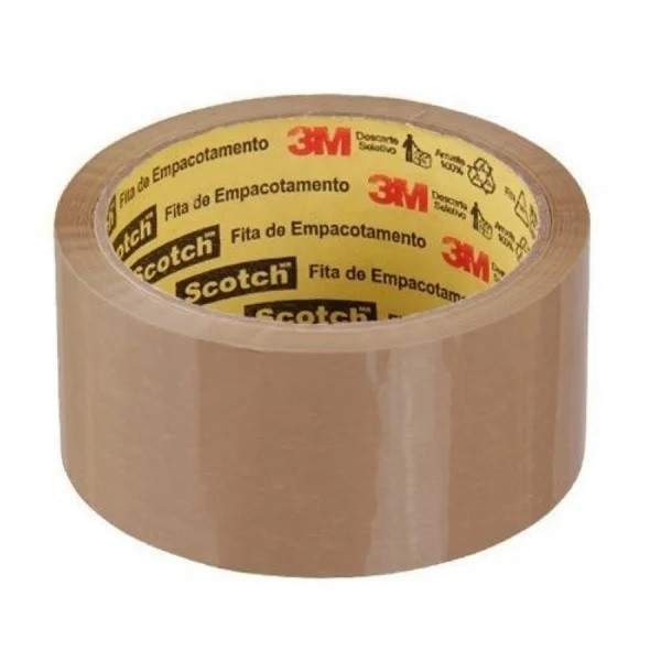 Fita Empacotamento Marrom 45x50m - 3m