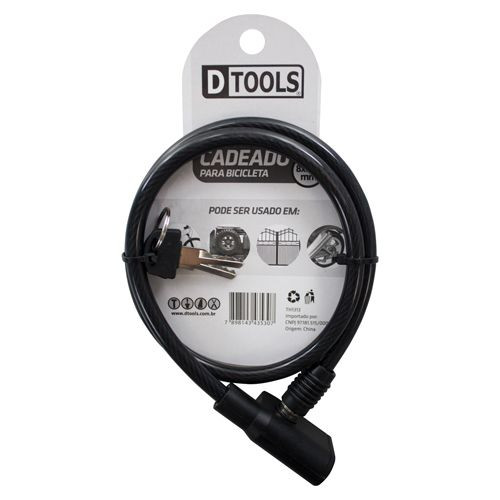 Cadeado para Bicicleta 8x680mm - Dtools