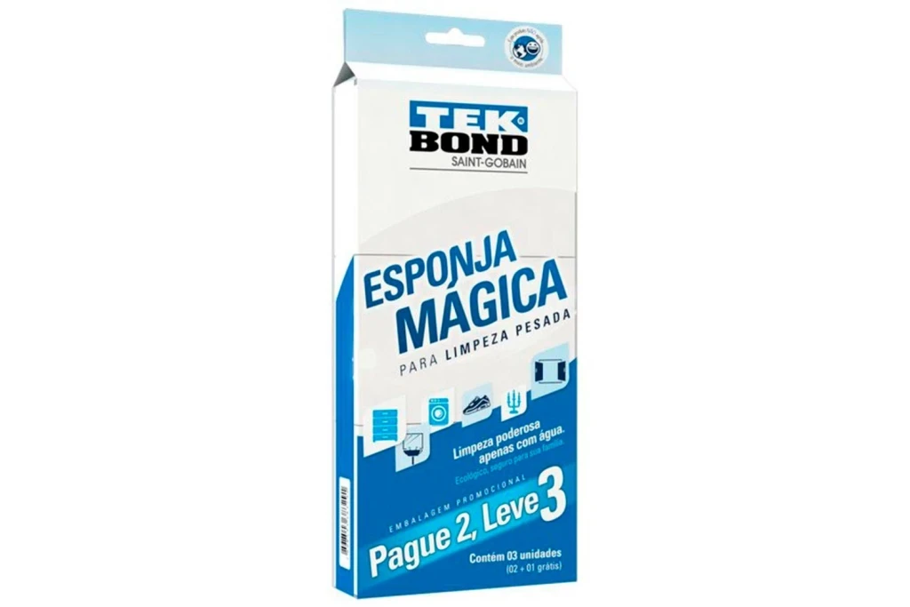 Esponja Mágica com 3 Peças