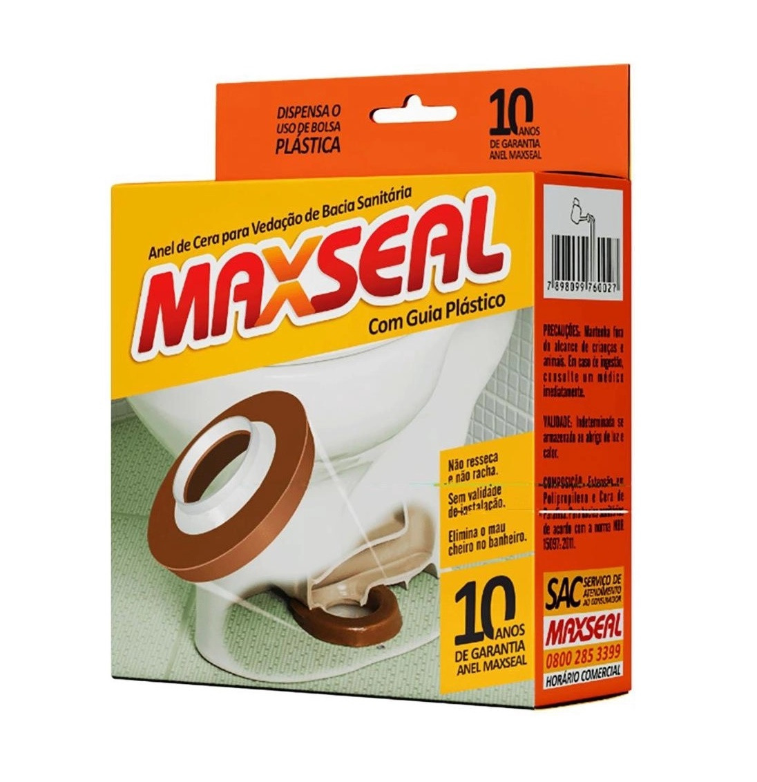 Anel Vedação Cera com Guias - Maxseal