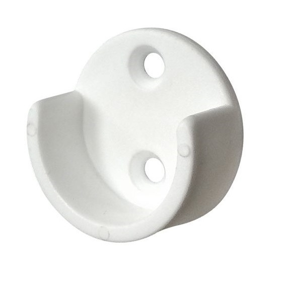 Suporte para Cabideiro Tipo Meia-cana com 2 Peças -  Bemfixa