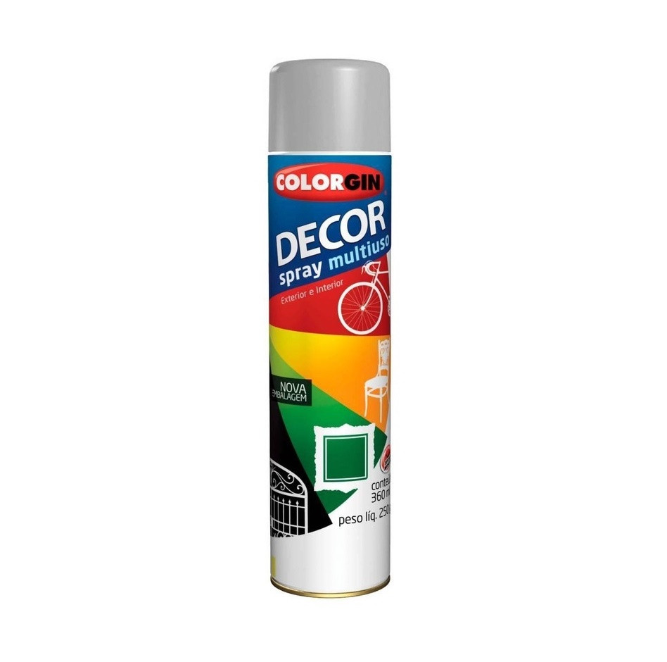 Spray Decor Cinza 360ml - Colorgin