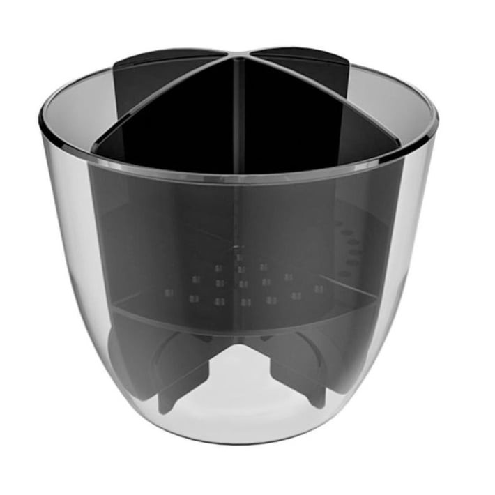 Escorredor de Talheres  Transparente X Preto - Crippa