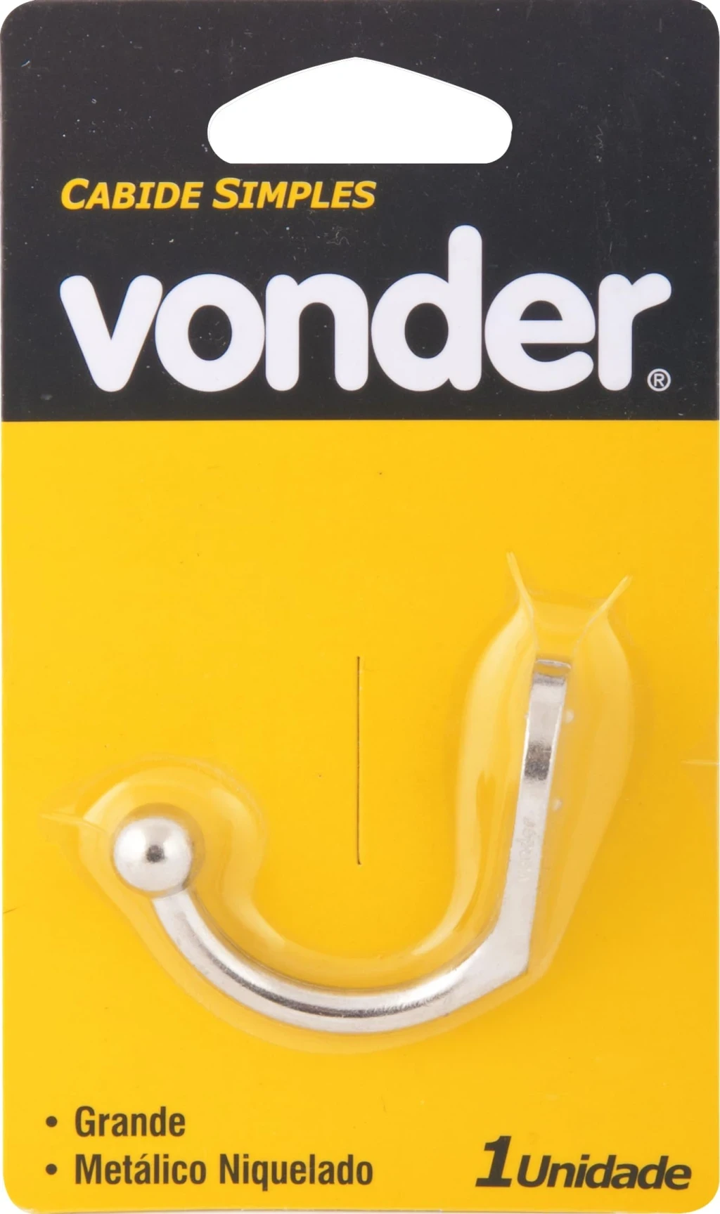 Cabide Simples Gancho Grande Vonder