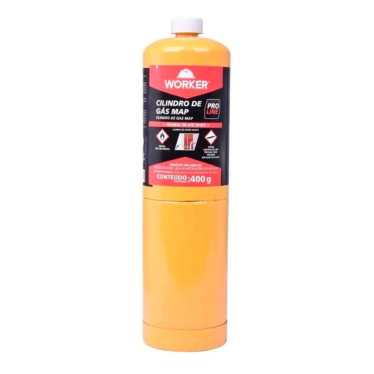 Cilindro Gás Mapp Pro 400g - Worker