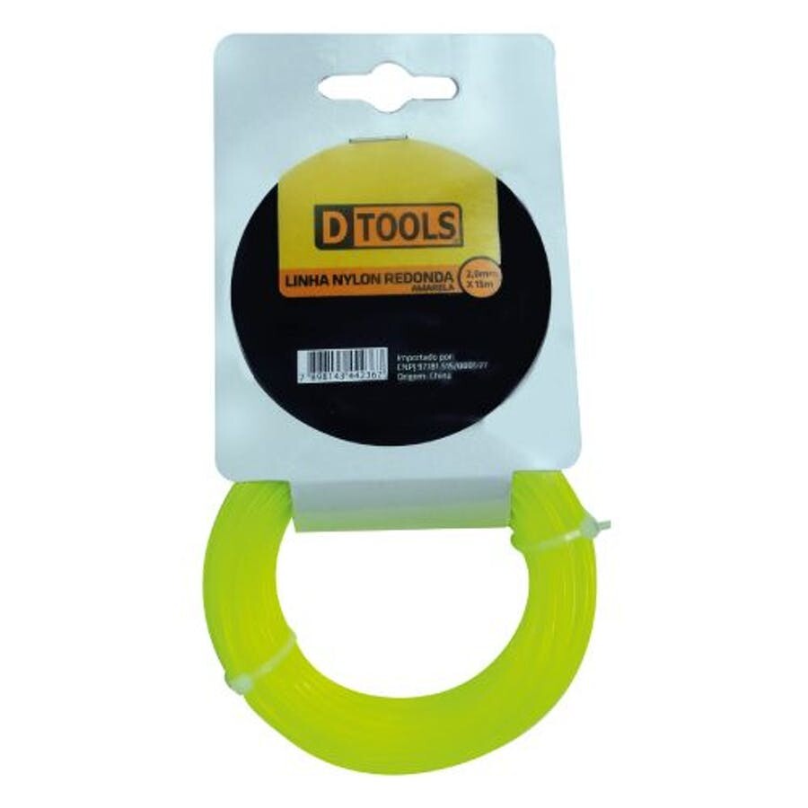 Linha de Nylon para Cortar Grama 1,65mm 15m - Dtools