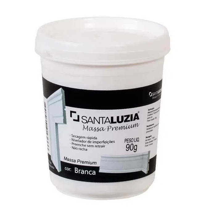Massa para Acabamento 90g Flex Branco -  Santa Luzia