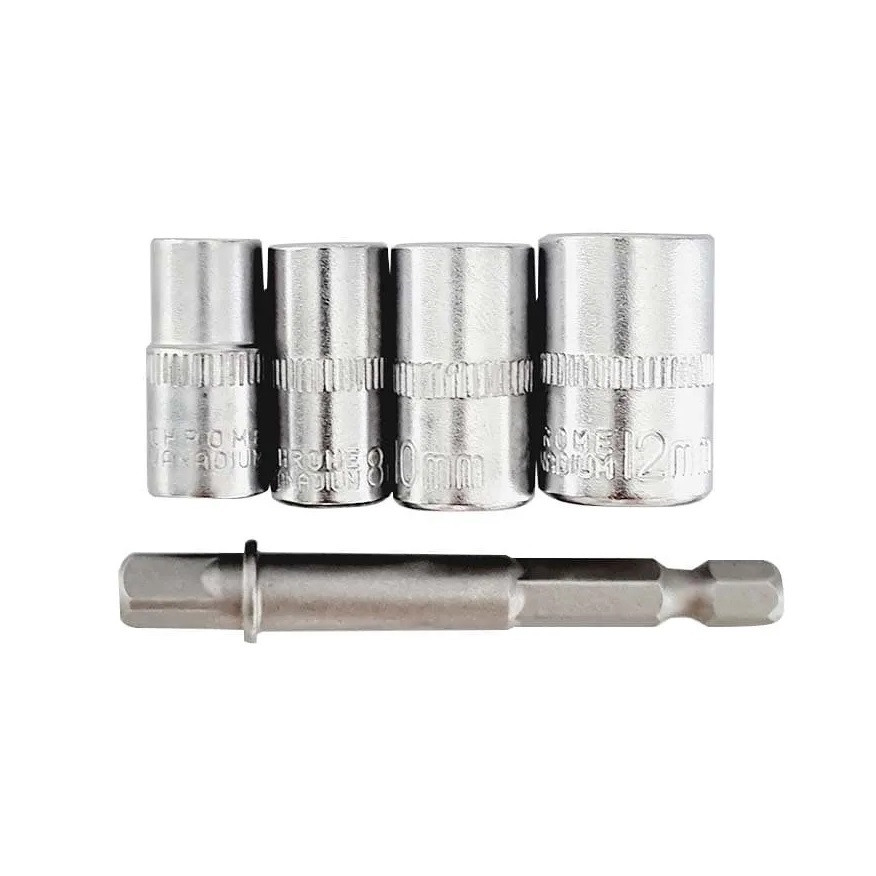 Kit Bit 7-8-10-12 Mm Soquete com 5 Peças - Stamaco