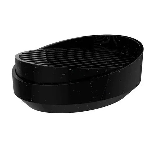 Saboneteira Preto Stone - Crippa