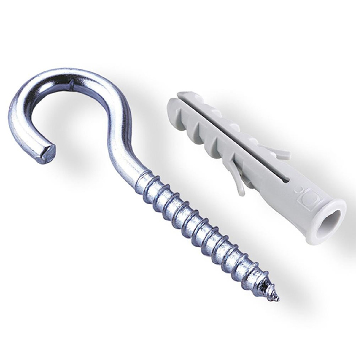 Gancho Zincado com Bucha 6mm - Bemfixa