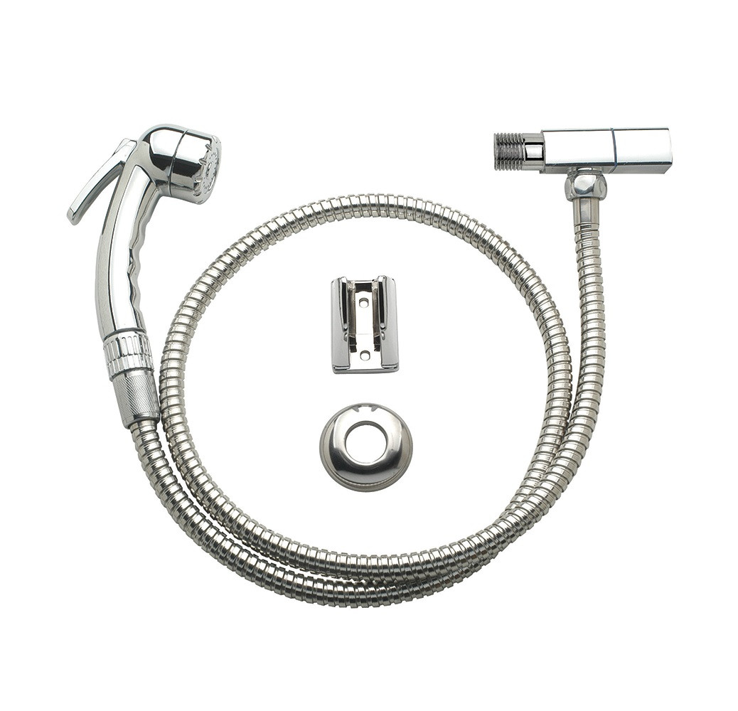 Ducha Higiênica Cromado com Ligação Inox com Registro - Jackwal