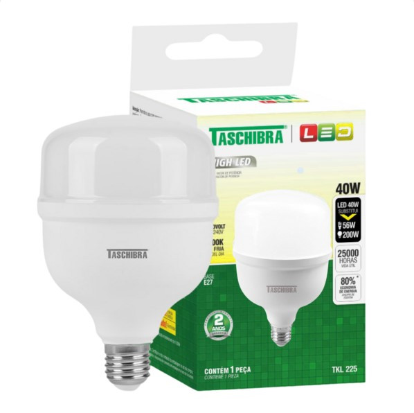 Lampada High Led Tkl 225 Autovolt 40w 3000k  Taschibra