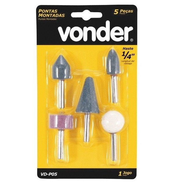 Kit Pontas Montada com 5 Peças - Vonder