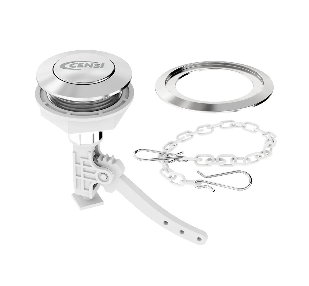 Mecanismo Acionador Superior 38mm com Corrente Abs Cromado - Censi