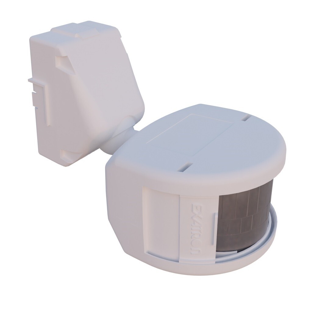 Sensor Presença Frontal 180° Externo Branco Exatron