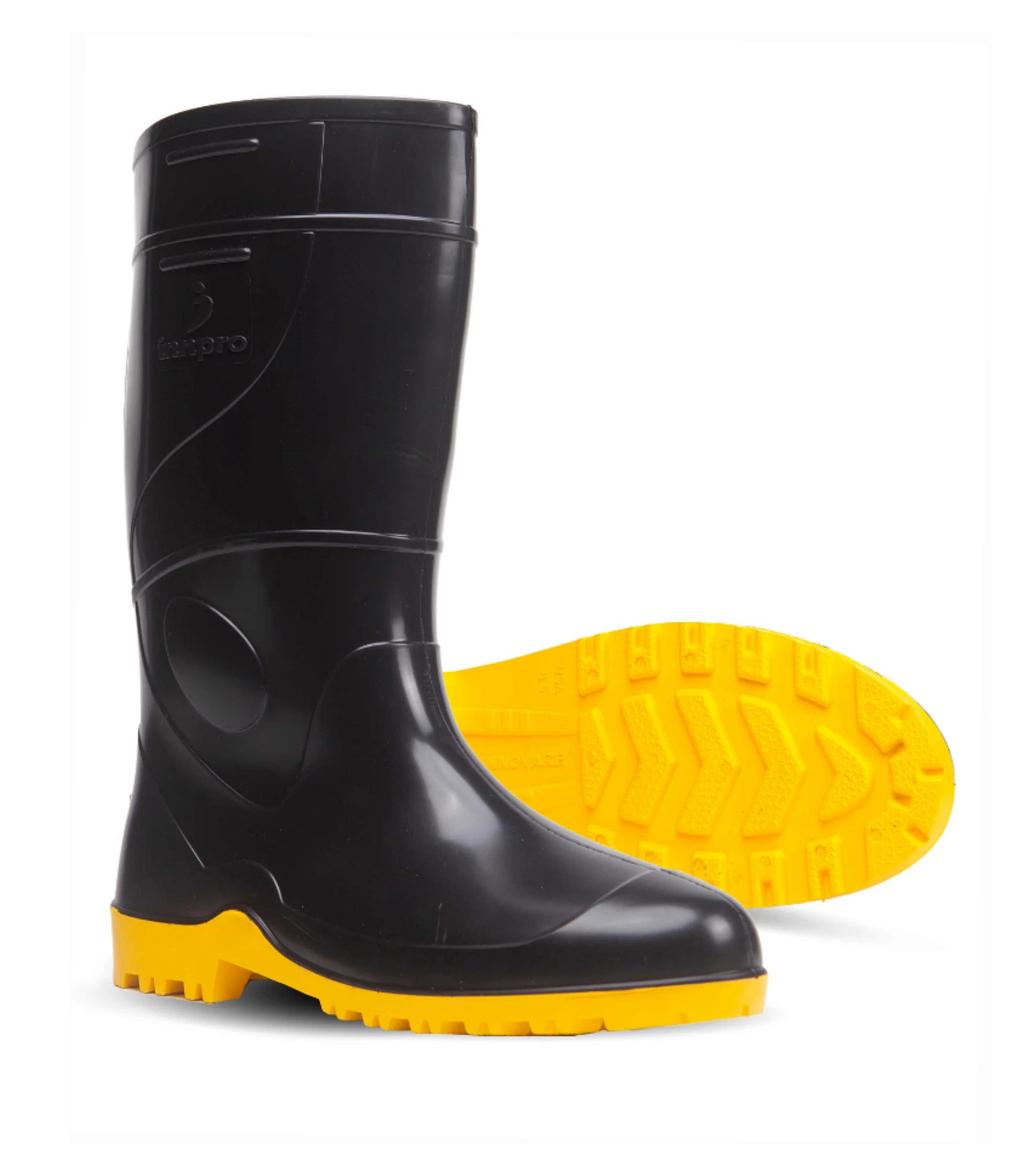 Bota Cano Longo Preta Solado a Nº43 - Imbiseg