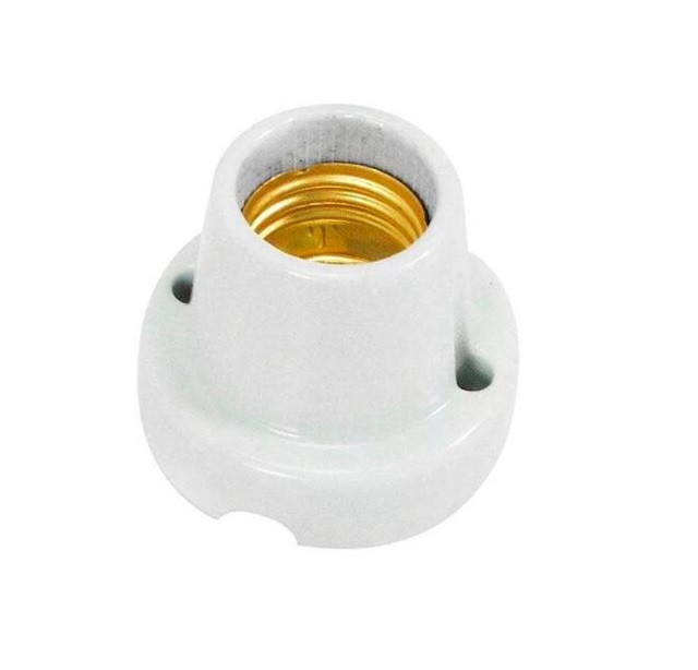 Soquete Porcelana 4a E27 Fixo Teto
