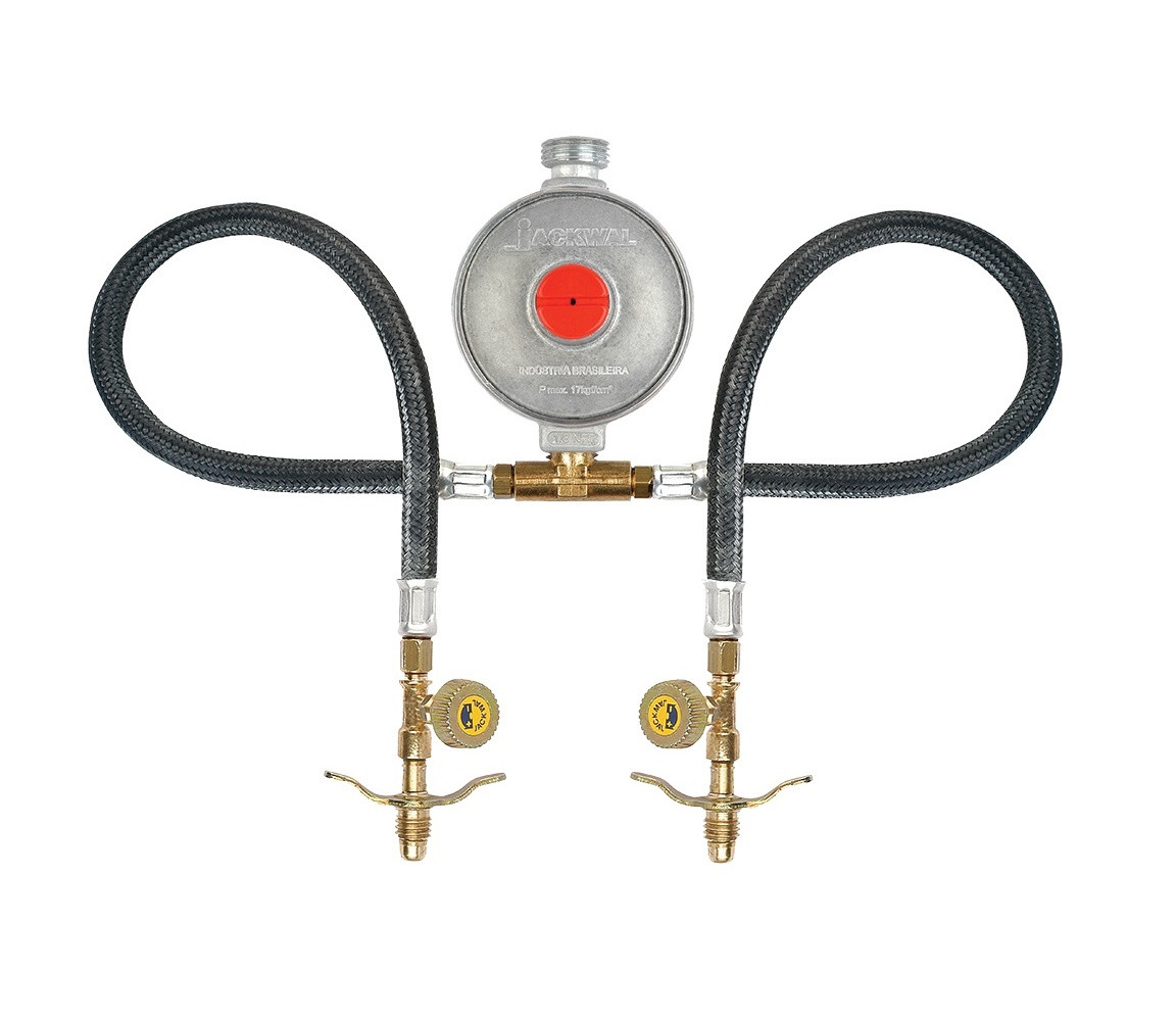 Kit Ligação Botijão 2p13 com Registro 5kg - Jackwal