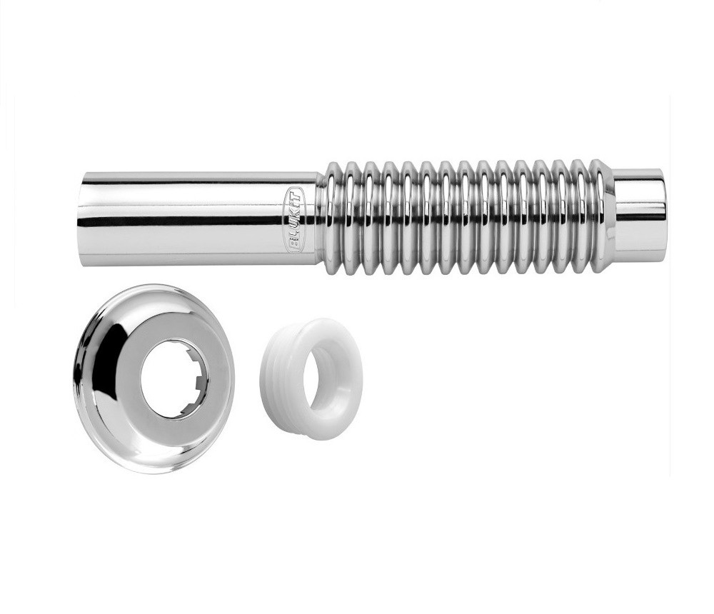 Tubo de Ligação Ajustável para Vaso Sanitário 240mm - Blukit