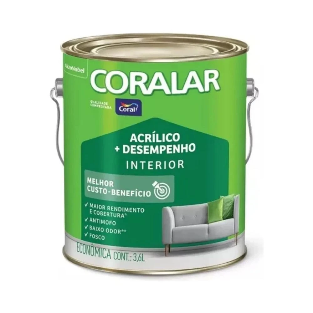 Tinta Acr Coralar Res Std Fo Pedra Preciosa 3,6l