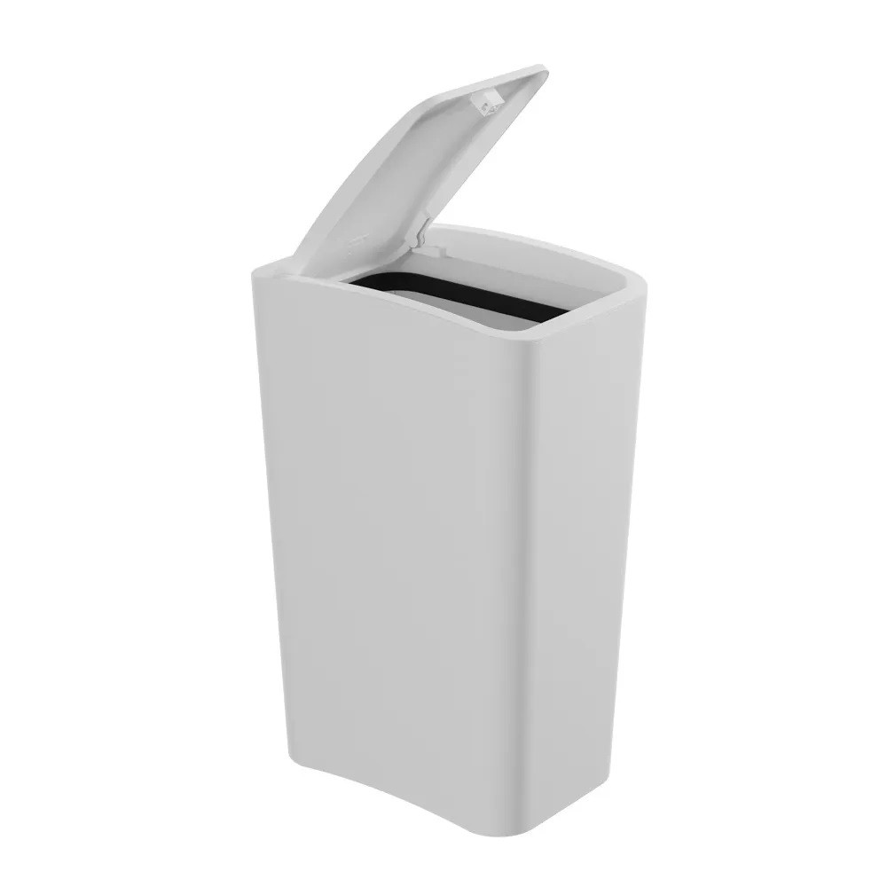 Lixeira com Tampa Click 8 Litros Branco - Astra