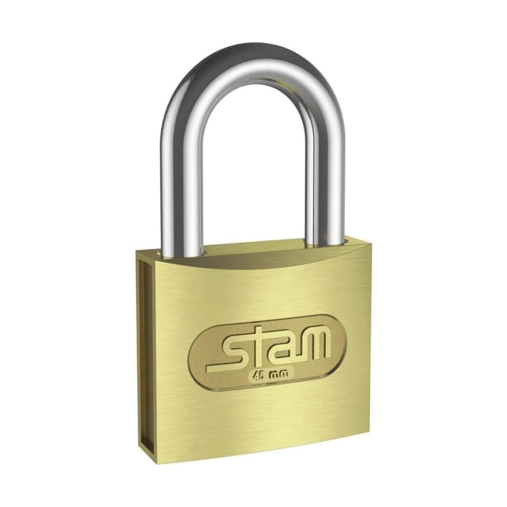 Cadeado 45mm Zamac Latonado  - Stam