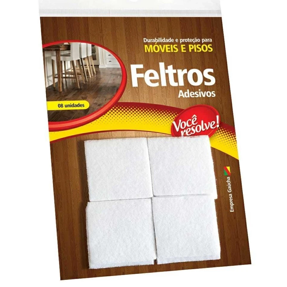 Feltro Protetor de Móveis 40x40mm - Você Resolve!