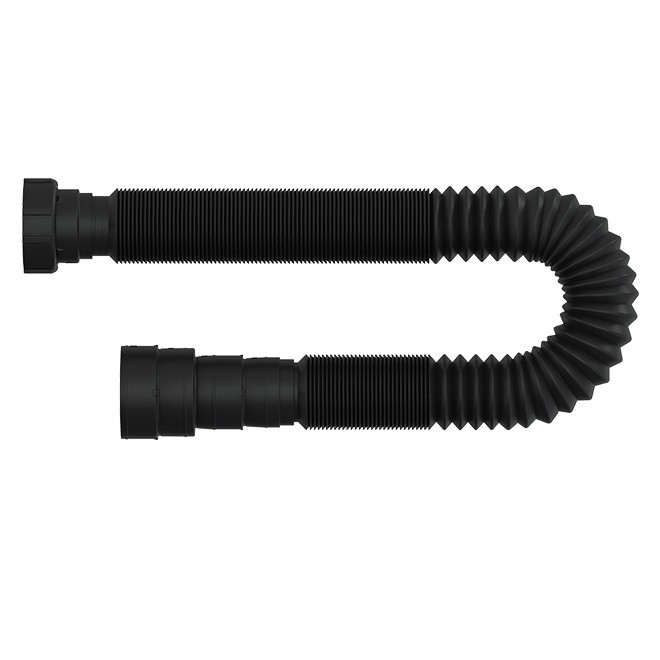 Sifão Tubo Extensivo Universal 1,10mt Preto - Blukit