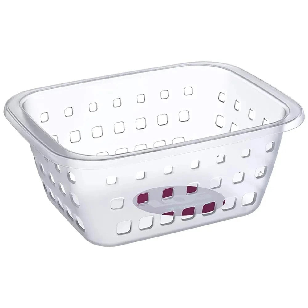 Cesto de Plástico Médio Cristal 3l - Ordene