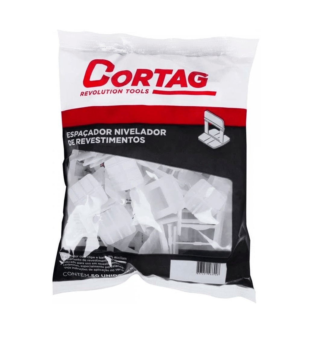 Espaçador 1,0mm para Nivelamento com 50 Peças - Cortag
