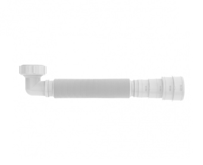 Sifão Tubo Extensivo Universal  com Joelho de 90º Branco - Blukit