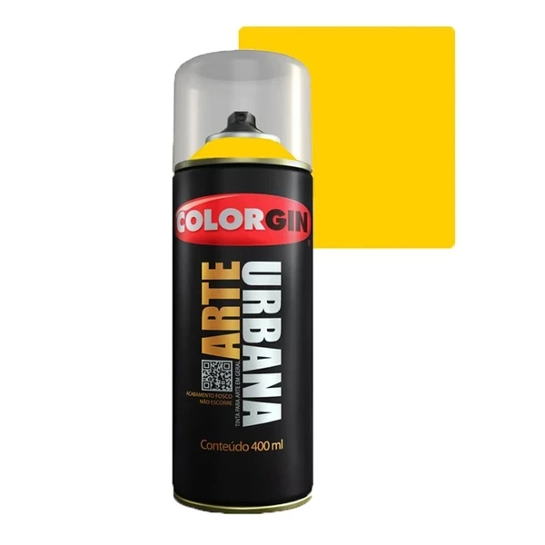 Spray 400ml Arte Urbana Amarelo Sol 915  - Colorgin