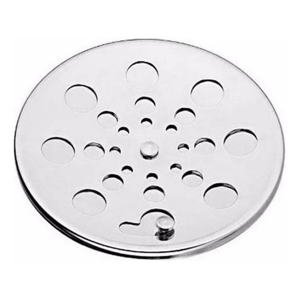 Grelha Inox para Ralo 15x15 Redonda com Caixilho Padova