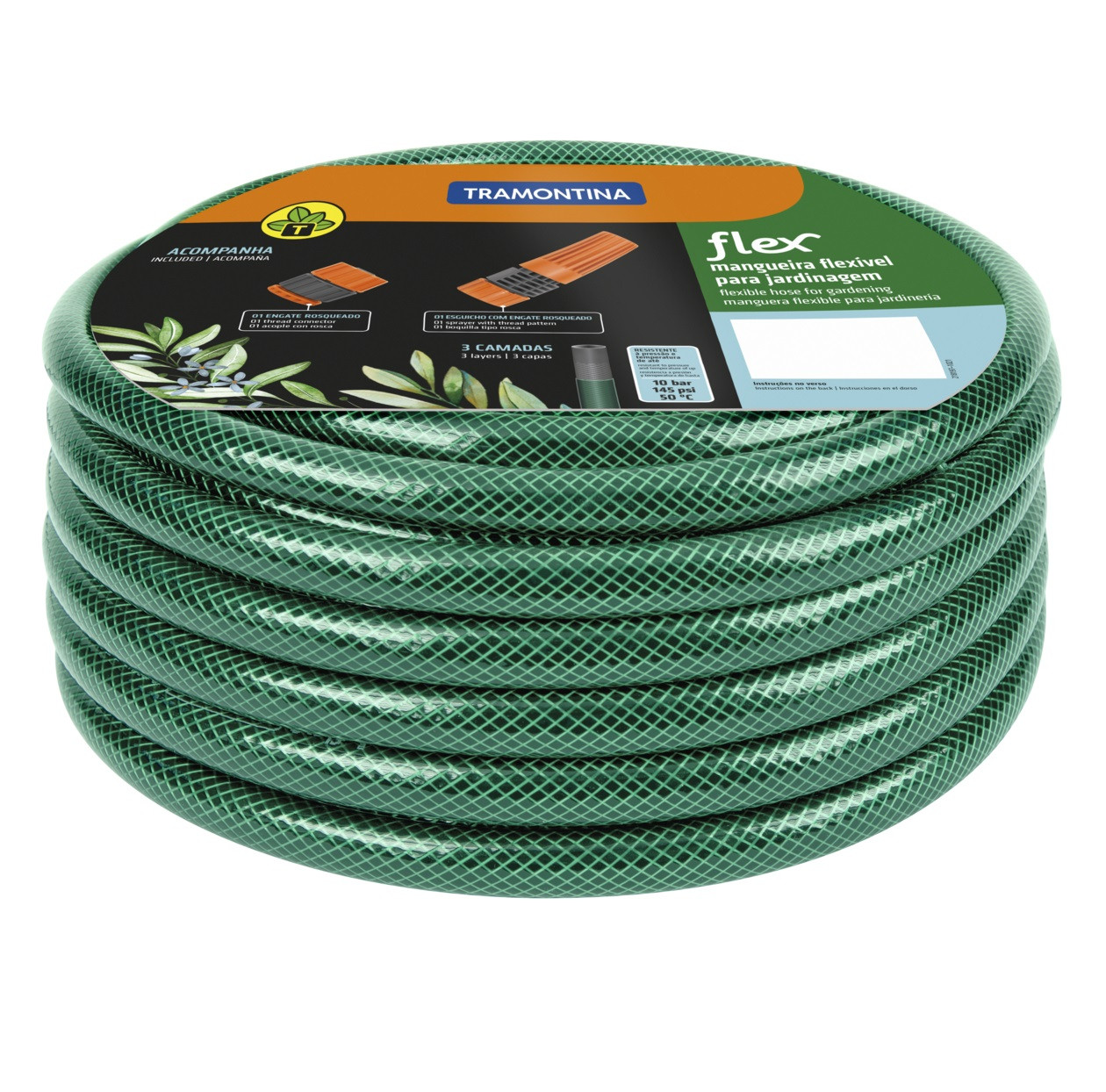 Mangueira Flex para Jardim 10 Metros - Tramontina