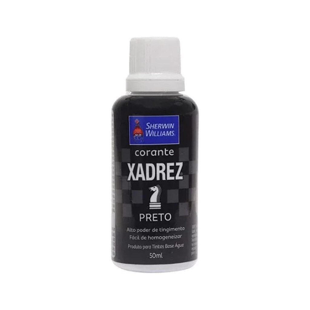 Corante Líquido Xadrez 50ml Preto