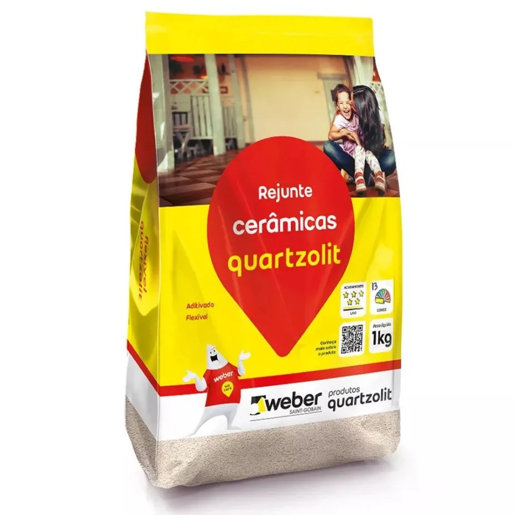Rejunte Flexível Preto Grafite 1kg - Quartzolit