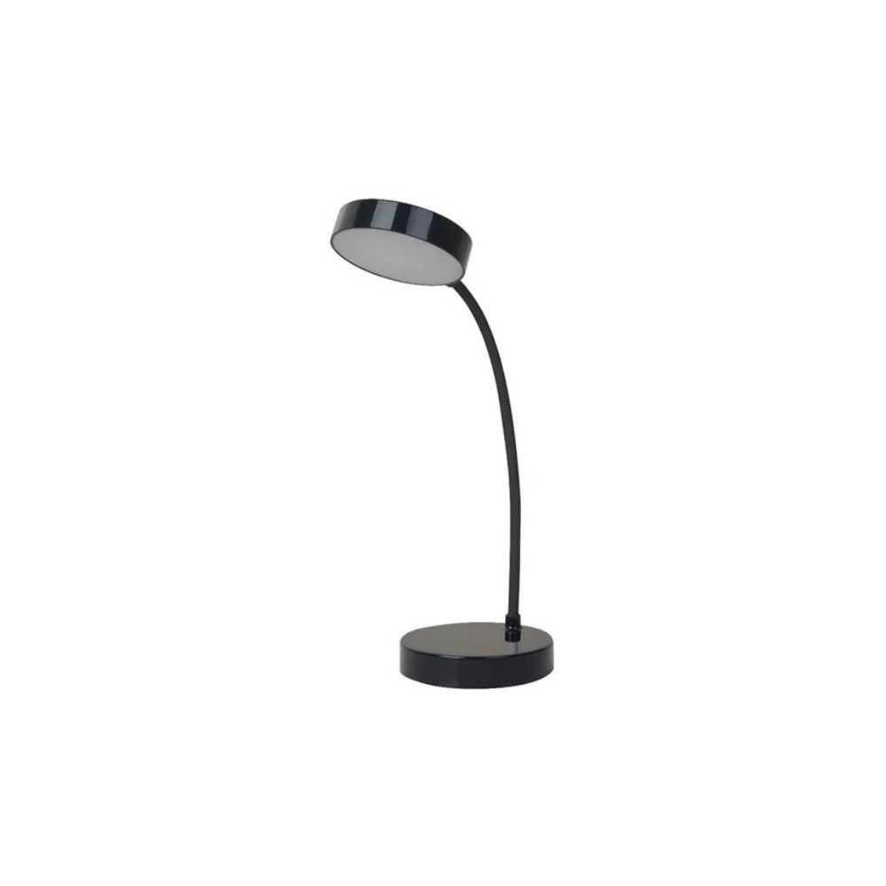 Luminaria de Mesa Led Taschibra Recarregavel Preto Puck