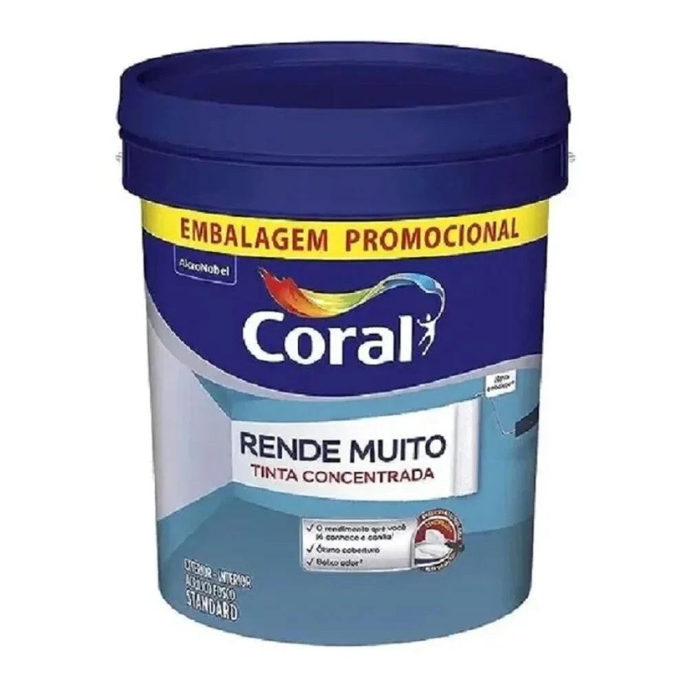 Tinta Coral Rende Muito Fosco Branco 15l