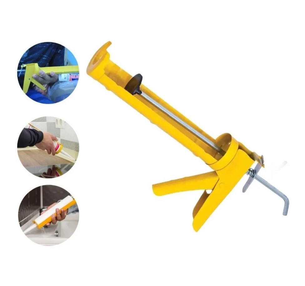 Pistola de Calafetar Amarela - Dtools