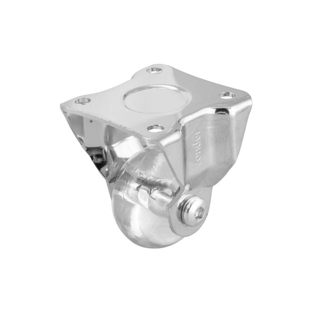 Rodizio Fixo 1.3/8"  Pu Transparente Vonder
