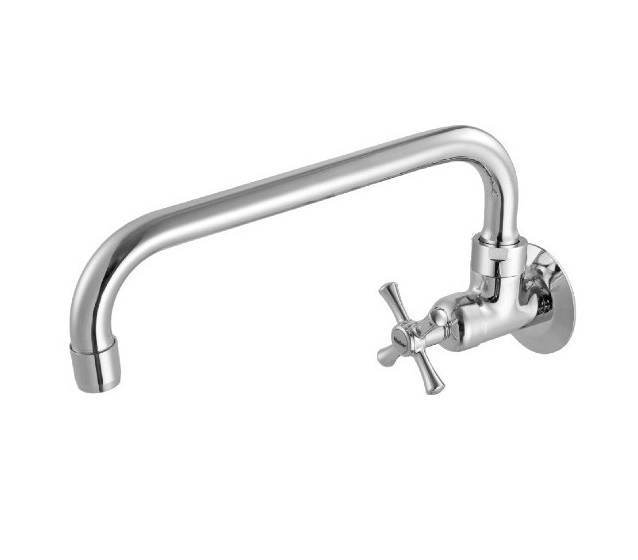 Torneira Cozinha Bica Móvel Parede 1166 C24 -  Meber