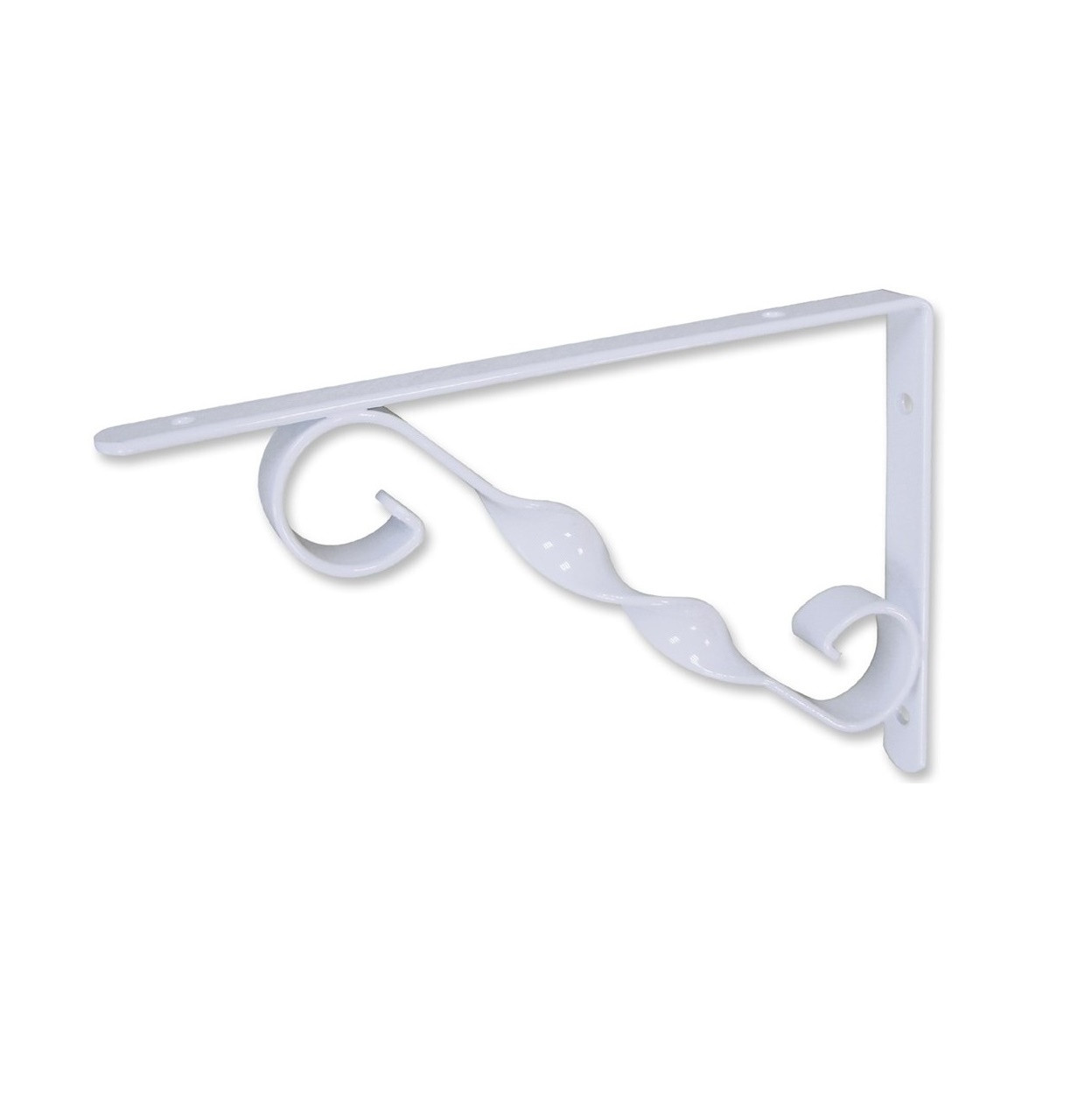 Suporte Prateleira Decorado  20cm Branco - Bemfixa