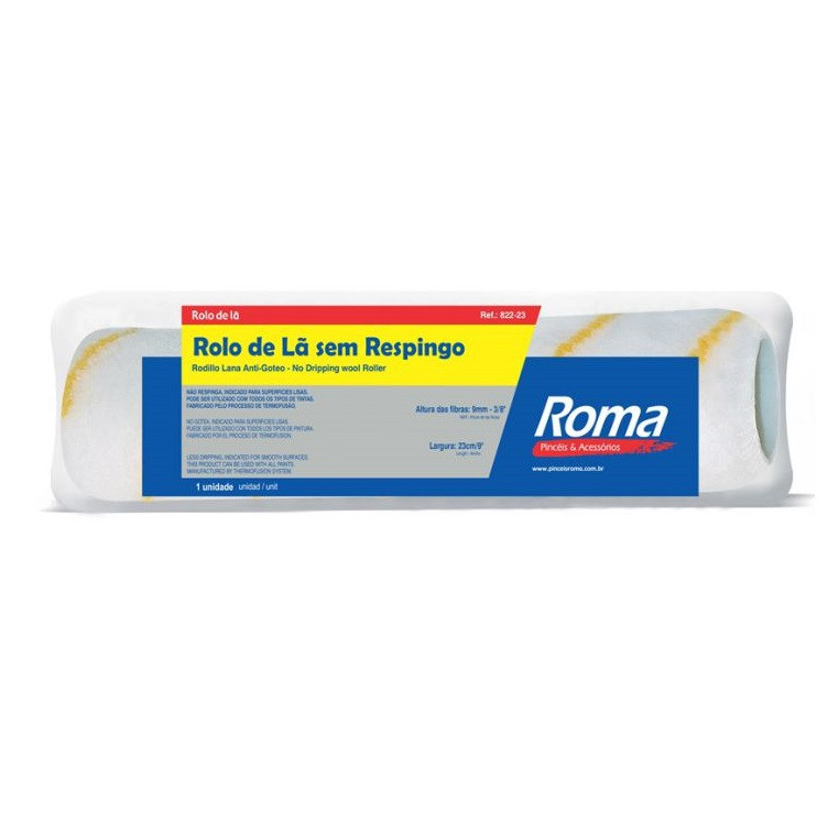 Rolo de Lã Sem Respingo 23cm - Roma