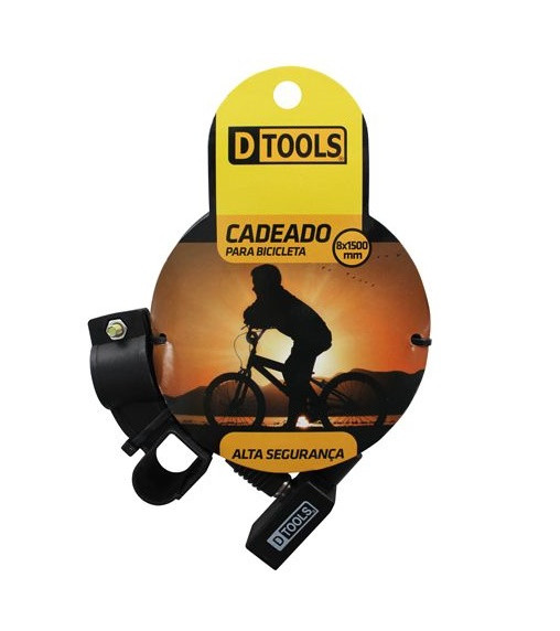 Cadeado para Bike 8x1500mm - Dtools