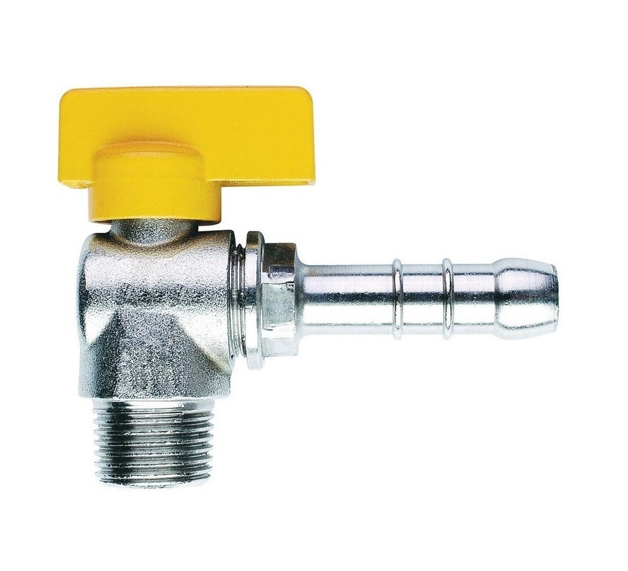 Registro Esfera Glp 90° Borboleta 1/2" Npt X 3/8" Tm - Jackwal