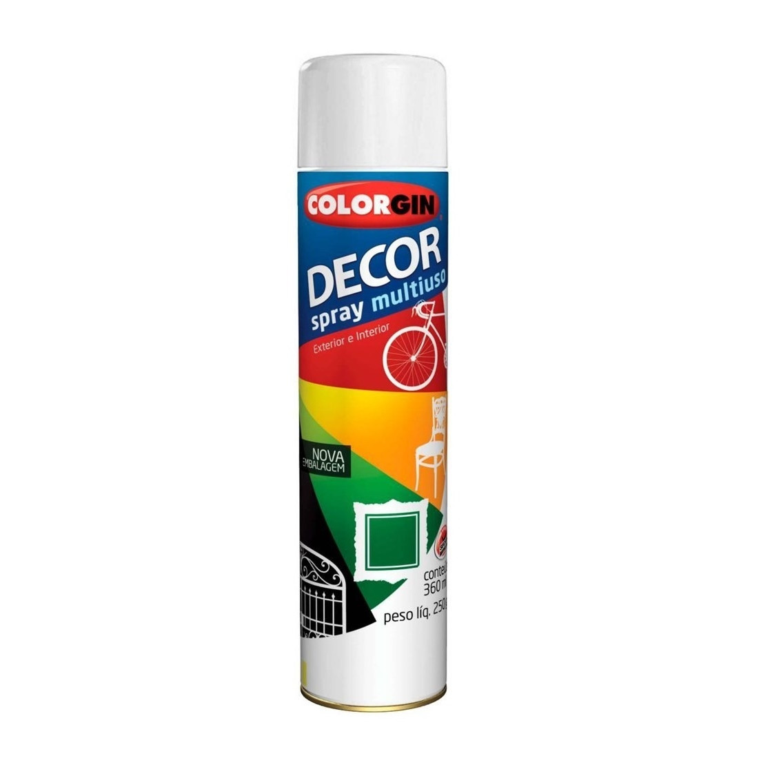 Spray Decor Branco Fosco 350ml - Colorgin