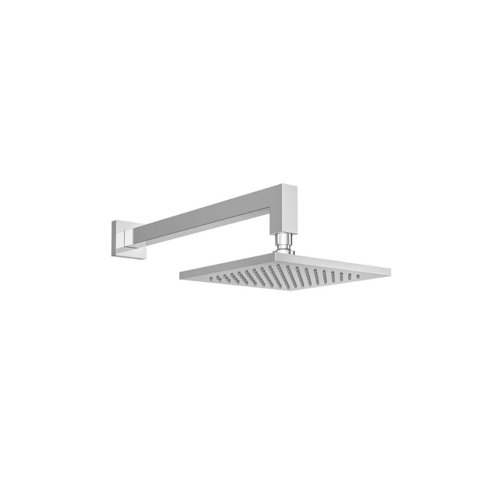 Chuveiro Quadrado 8"" Inox Fino Cromado Alpha