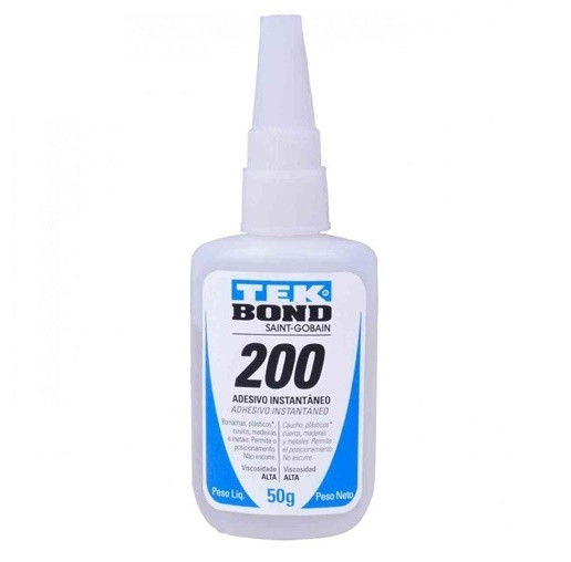 Adesivo Instantâneo 200 50g com Bico Antientupimento - Tekbond