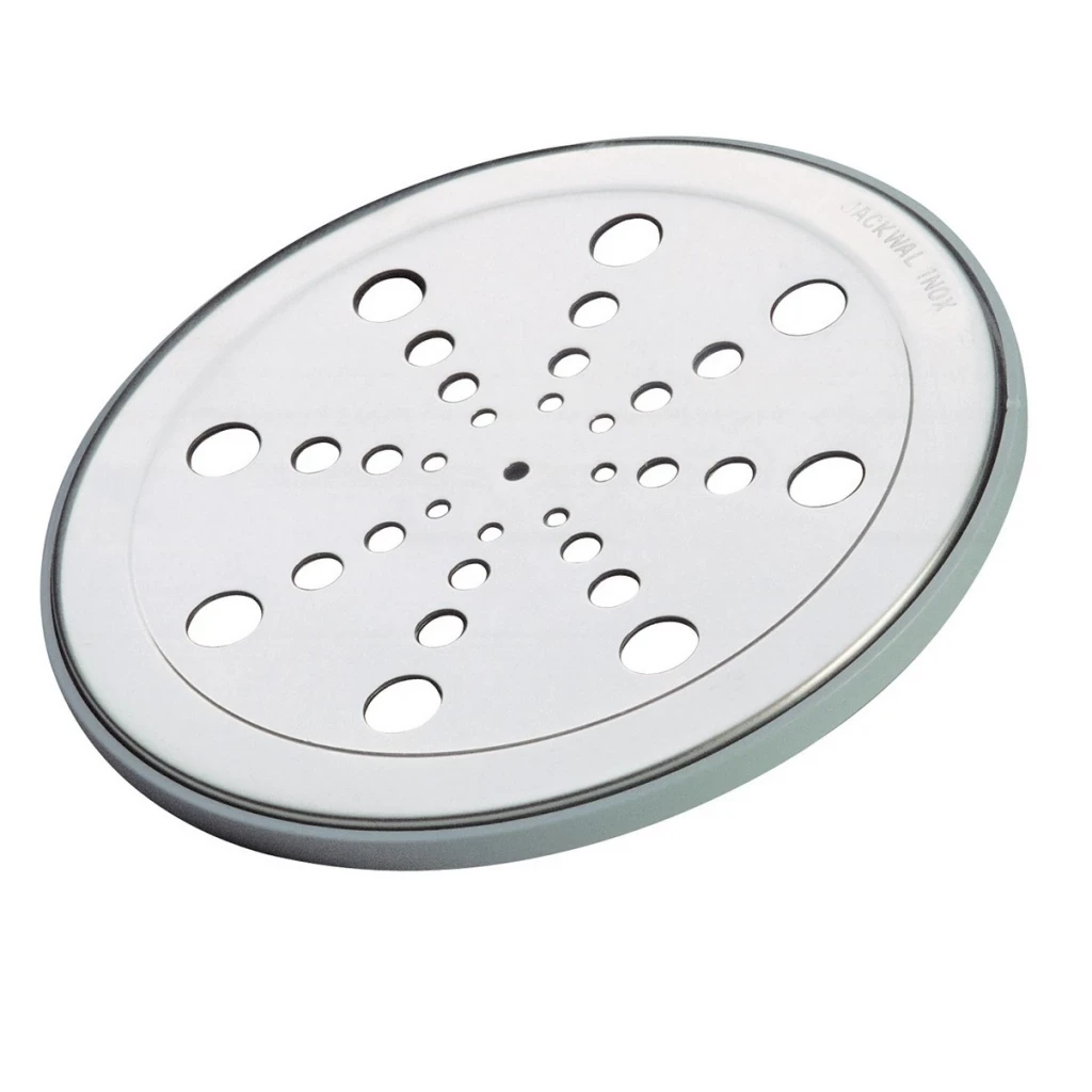 Grelha Redonda 15x15 Aço Inox Sem Fecho com Moldura - Jackwal
